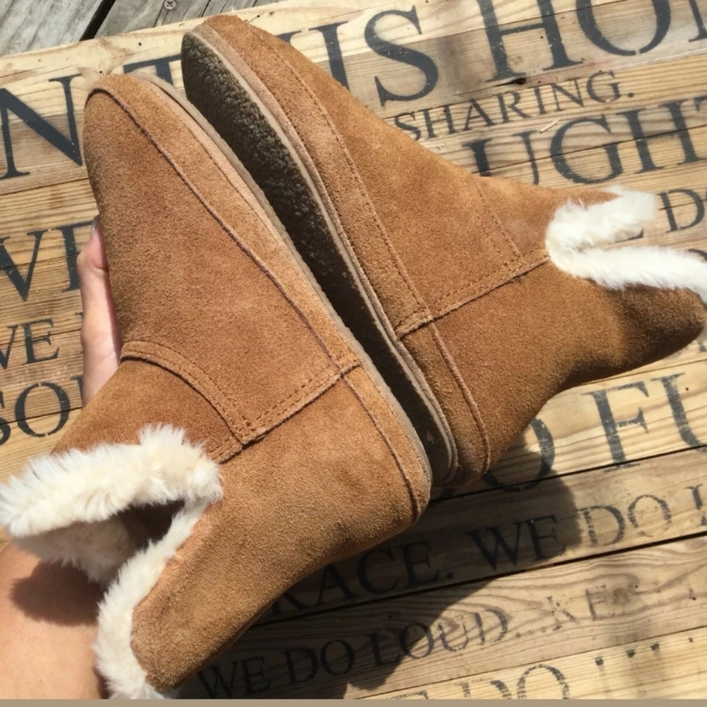 Madewell Fur Lined Ankle Booties